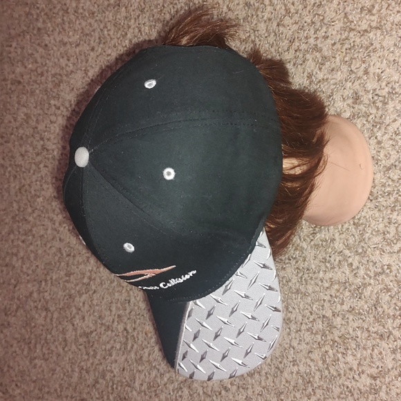 Croix Valley Auto Collision Trucker Strapback Hat  Black Silver - Picture 3 of 9